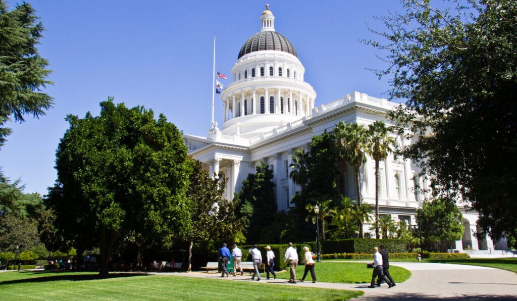 California Capitol building in Sacramento.  