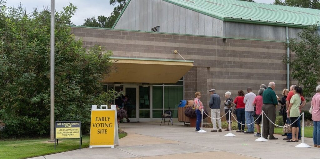 Taken at the Lake Lynn Community Center on the first day of early voting for the 2018 midterm elections in Raleigh, North Carolina. 10-17-2018